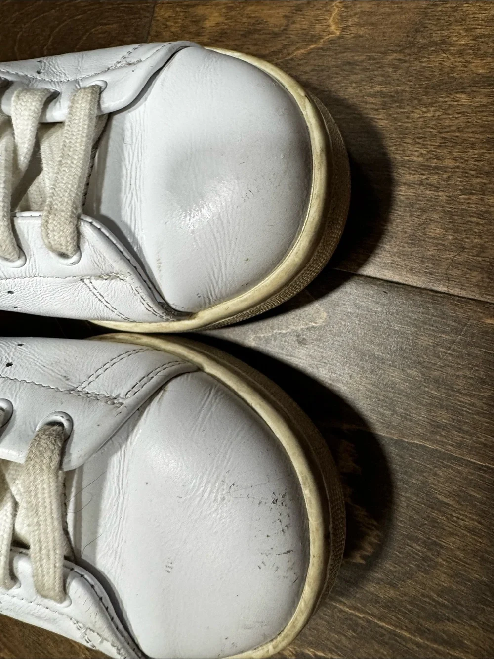 Adidas Stan Smiths White Leather Low-Top Sneakers